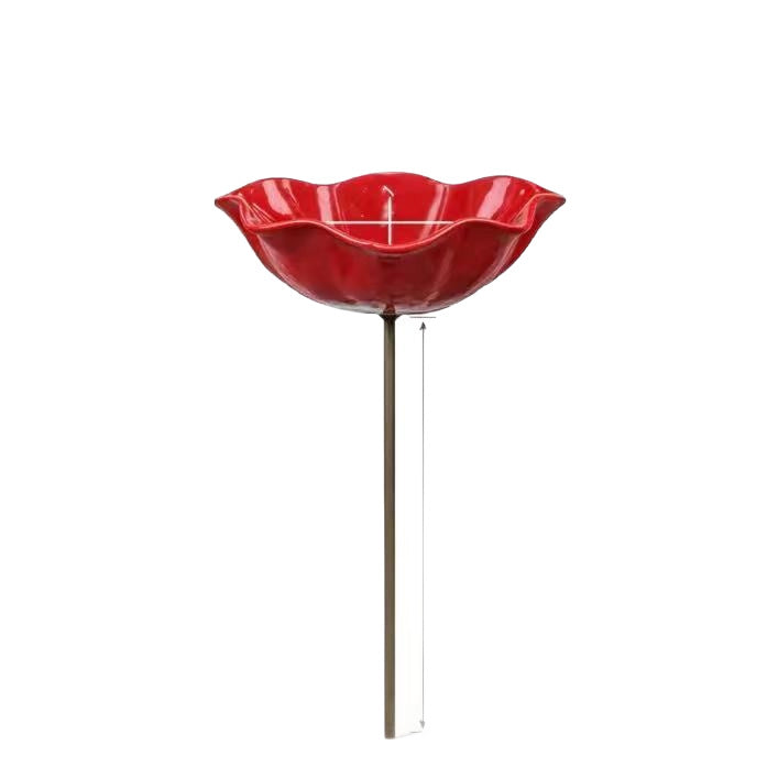 Handmade Metal Floral Garden Bird Feeder