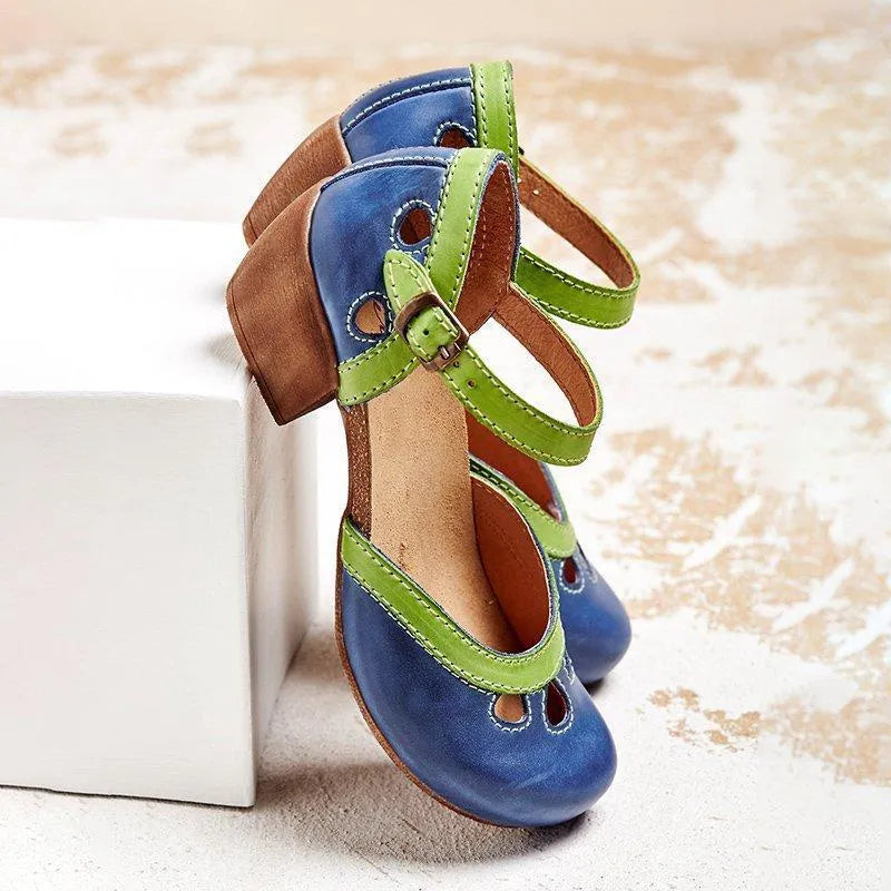 Charlotte Women's Ankle Strap Mary Jane Flats