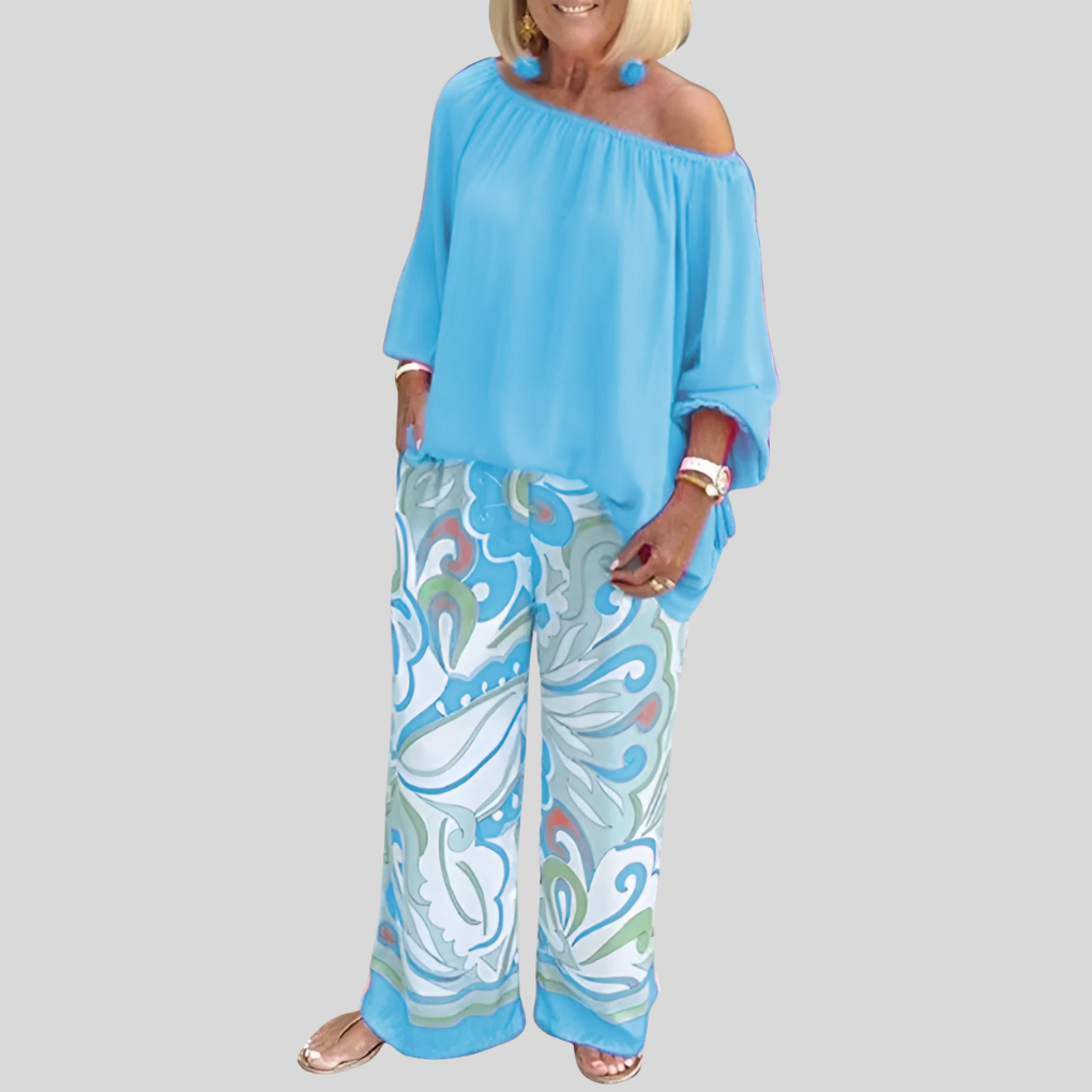Stylish Off-Shoulder Two-Piece Set