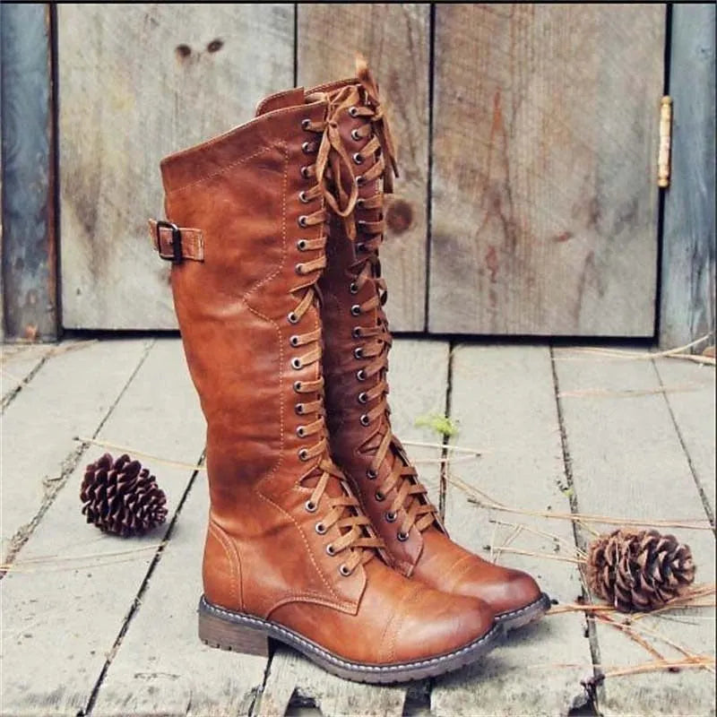 Cynara Women's Tall Lace-Up Riding Boots