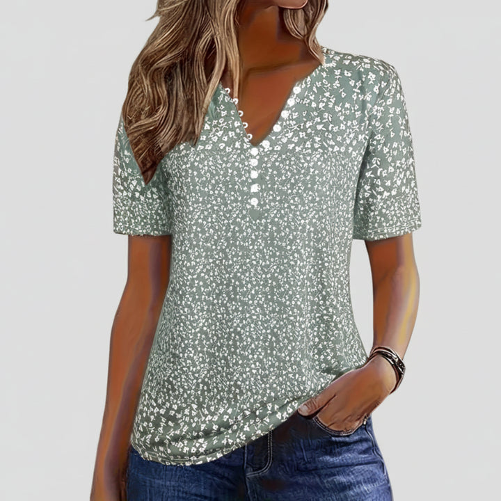 V Neck Summer Blouse for Women