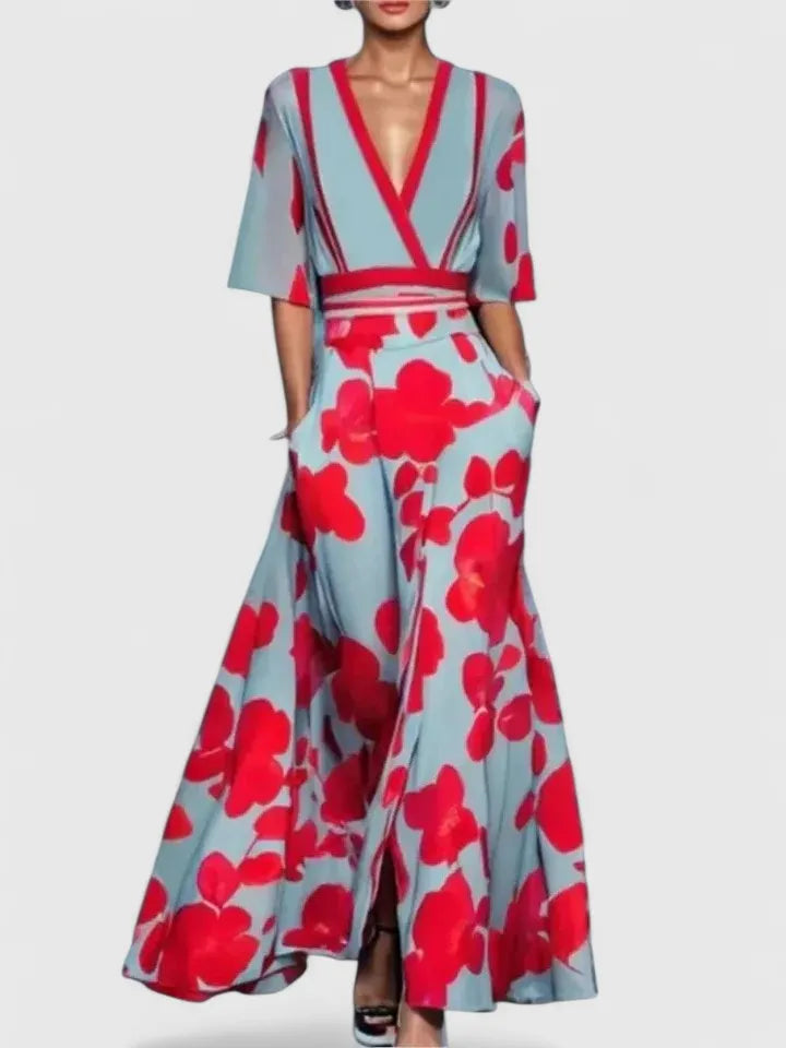 Dorothy Women's Floral V-Neck Maxi Dress