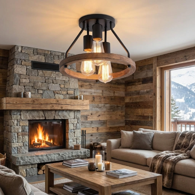 Industrial Farmhouse Ceiling Lamp