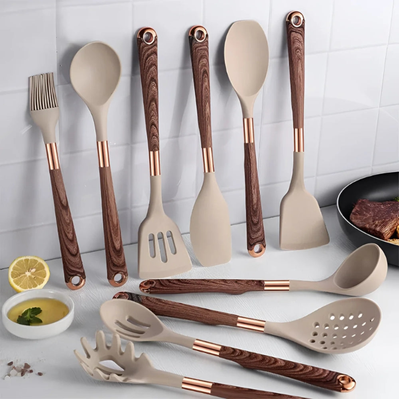 10-Piece Silicone Kitchen Utensil Set