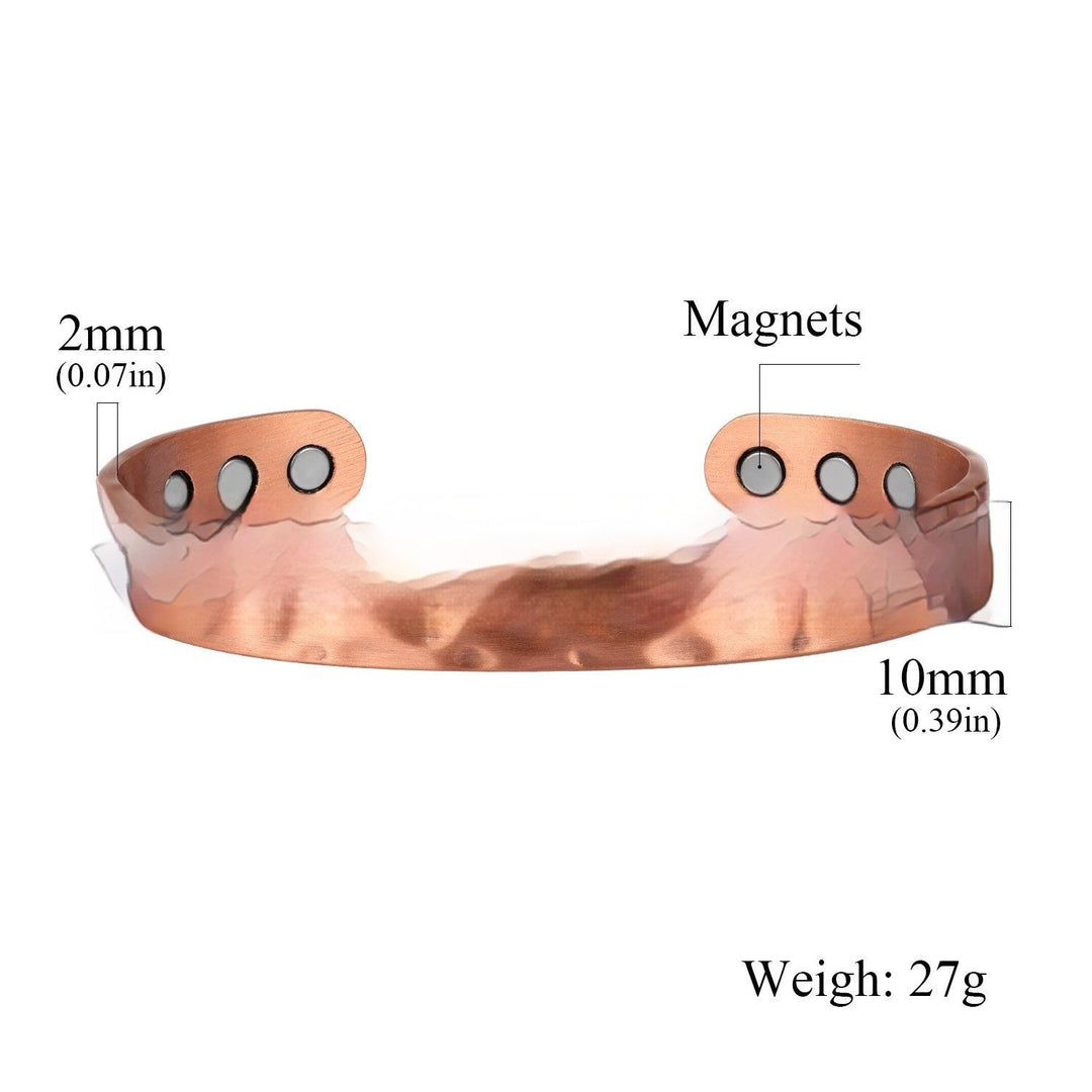 Pure Copper Vintage Jade Red Copper Magnet Bracelet