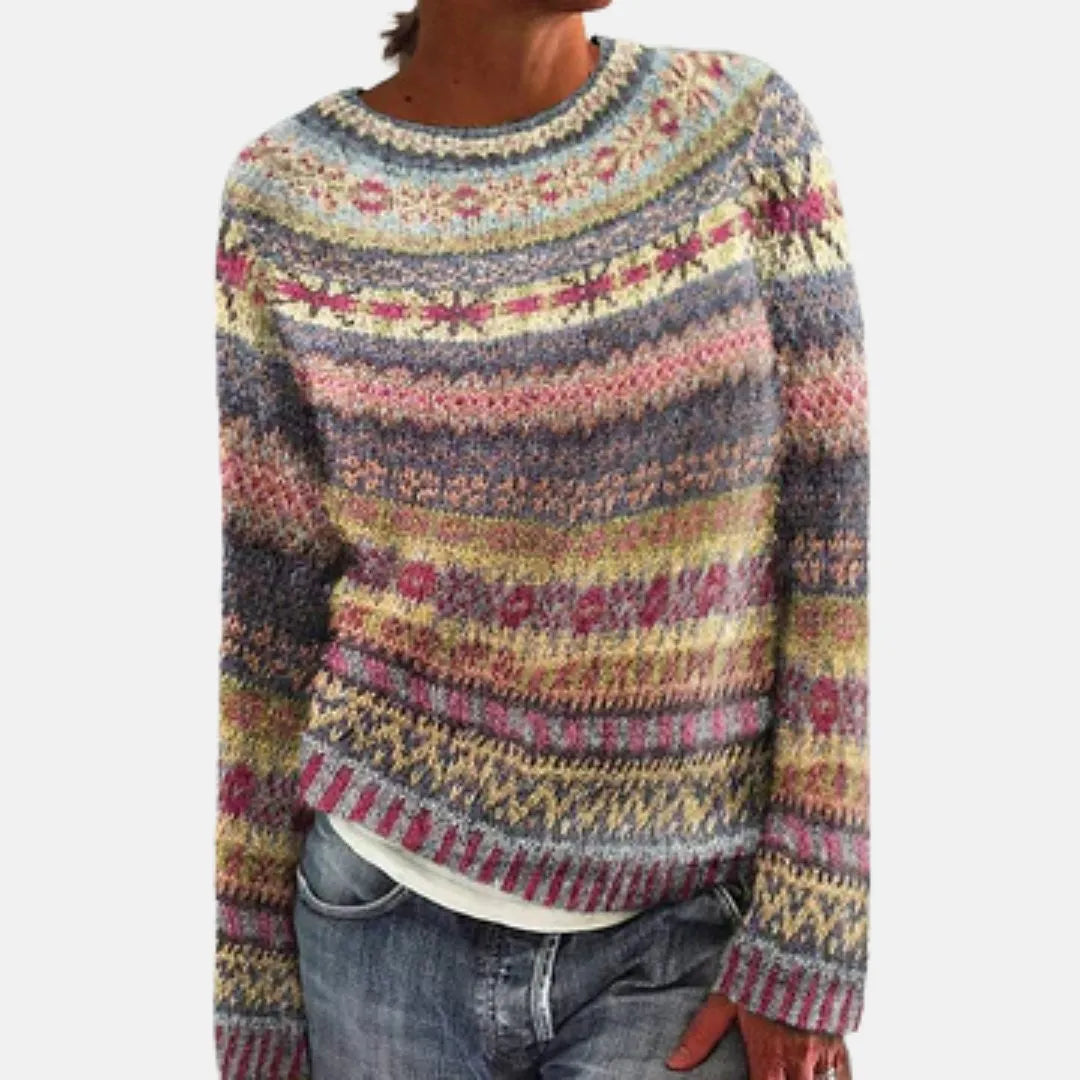 Fair Isle Women's Chunky Knit Sweater