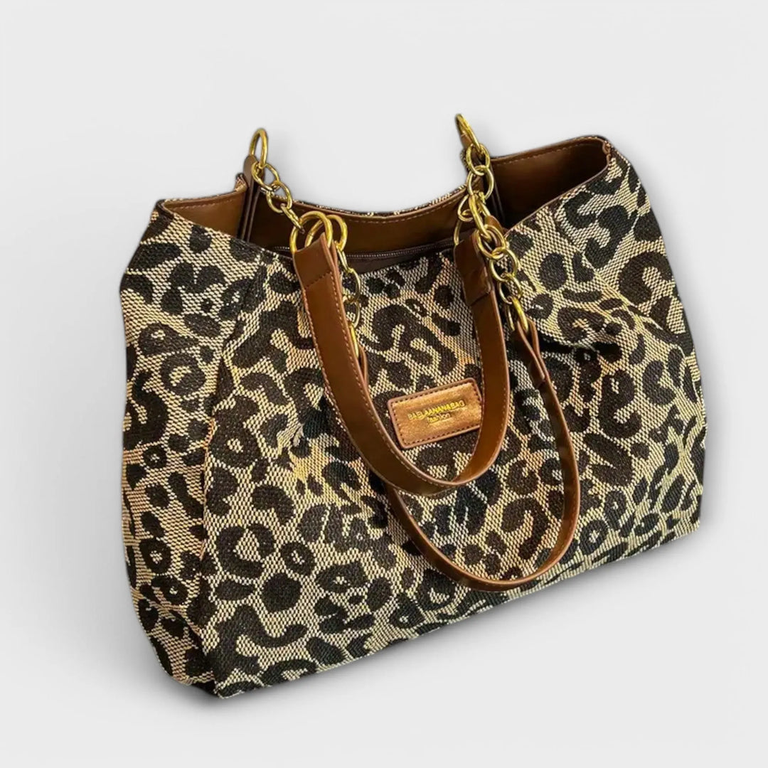 Fantine Women's Leopard Canvas Tote