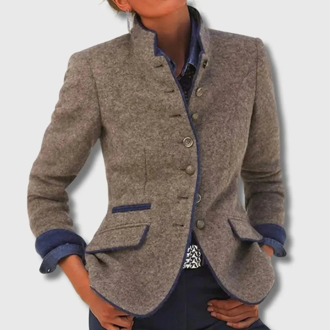 Gracie Women's Wool Lapel Blazer