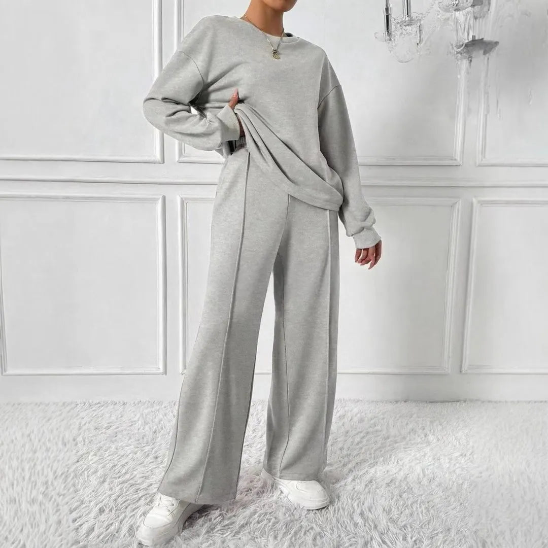 Hanne Women's Oversized Sweatshirt and High Waist Pants Set