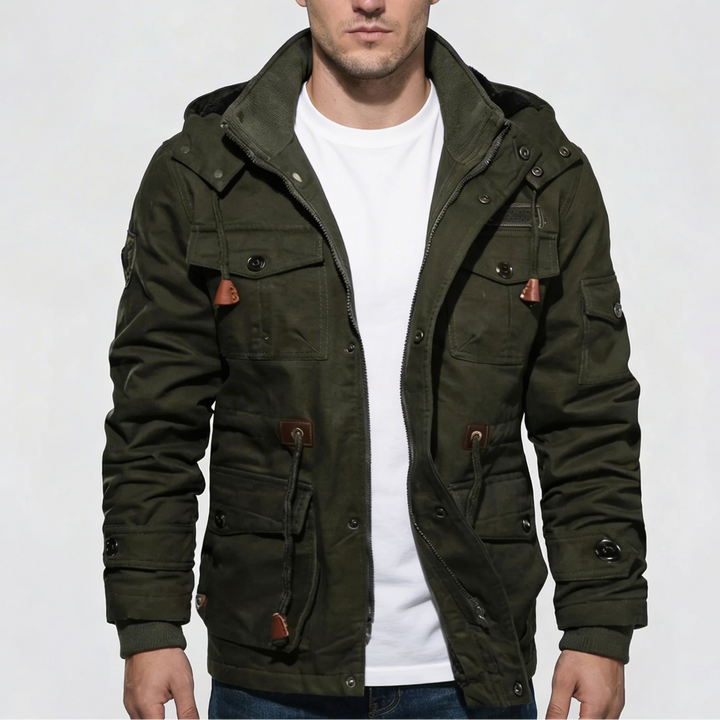 Fleece-Lined Winter Jacket for Men