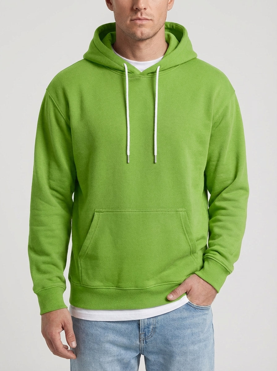 Relaxed Fit Pullover Hoodie For Men