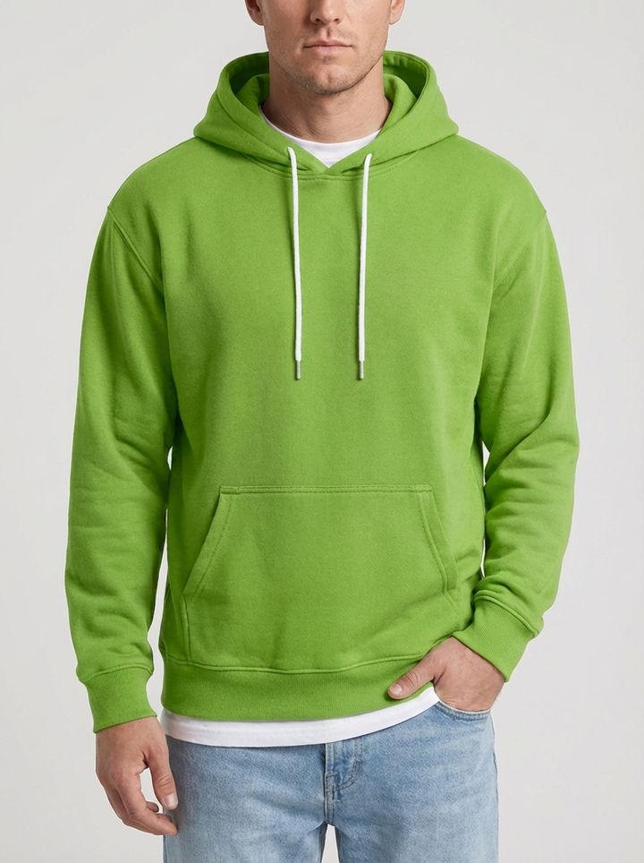 Relaxed Fit Pullover Hoodie For Men