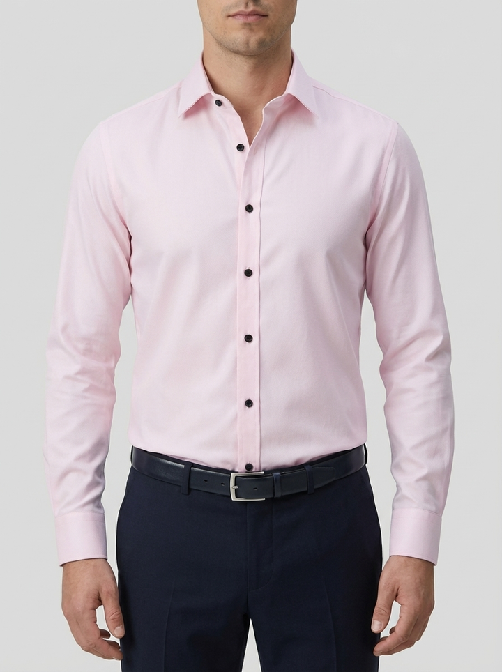 Slim Fit Long Sleeve Button-Down for Men