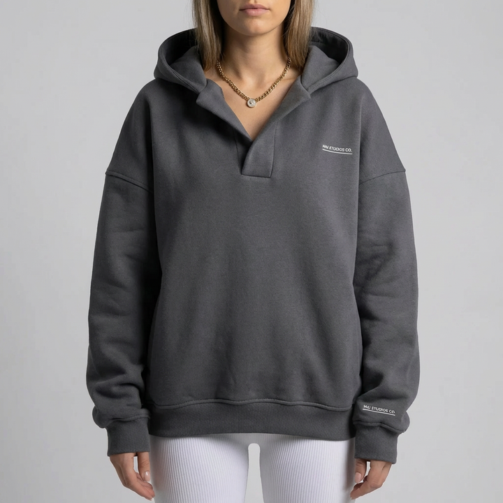 Oversized Hooded Pullover Sweater For Women