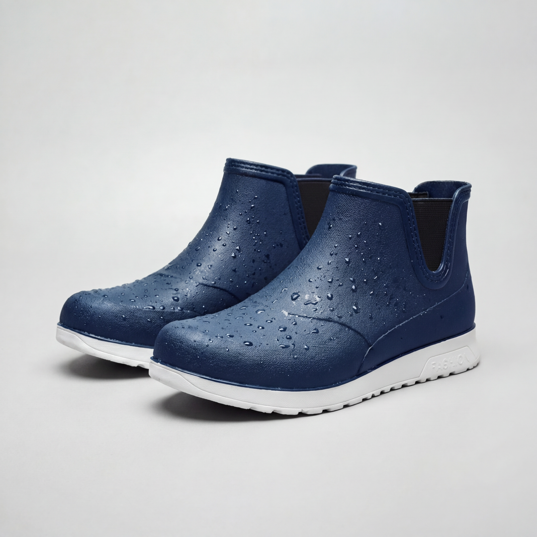 Slip-On Waterproof Ankle Rain Boot