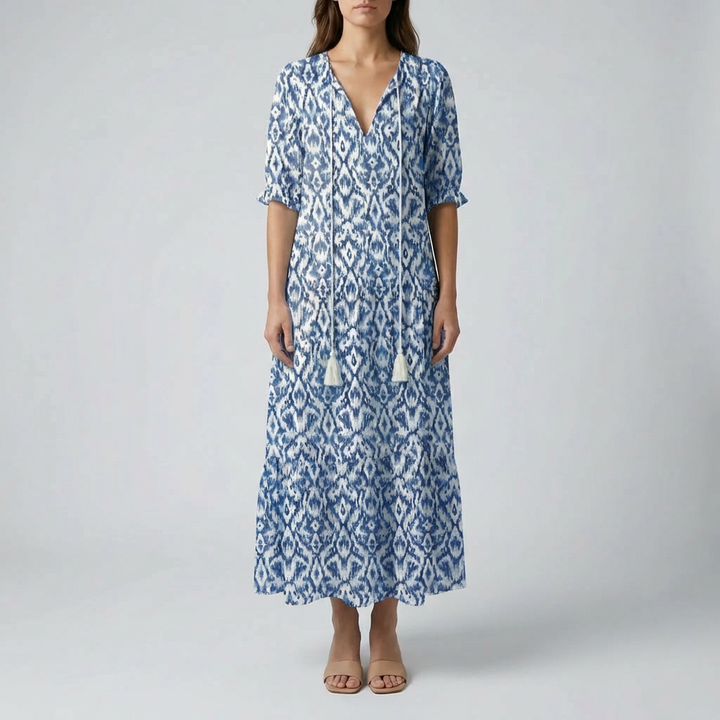 Floral Print Boho Maxi Dress