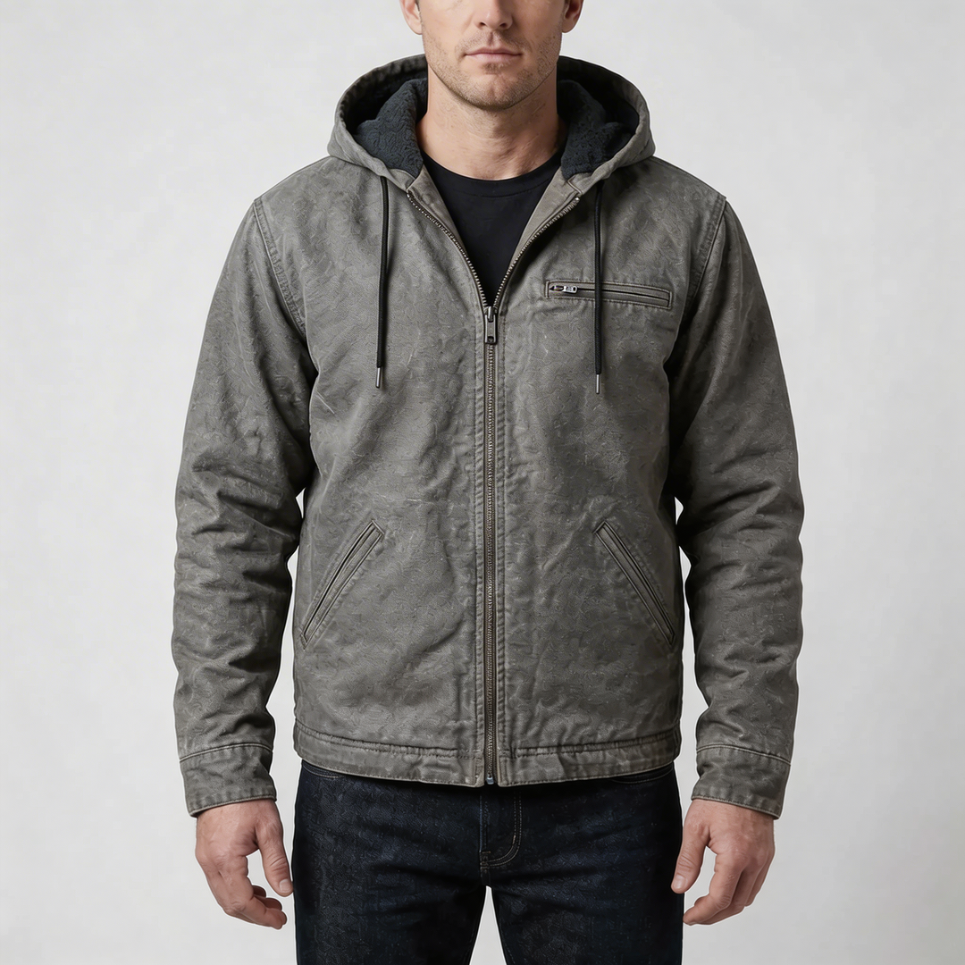 Hooded Zip-Up Jacket for Men