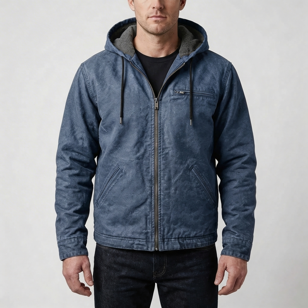 Hooded Zip-Up Jacket for Men