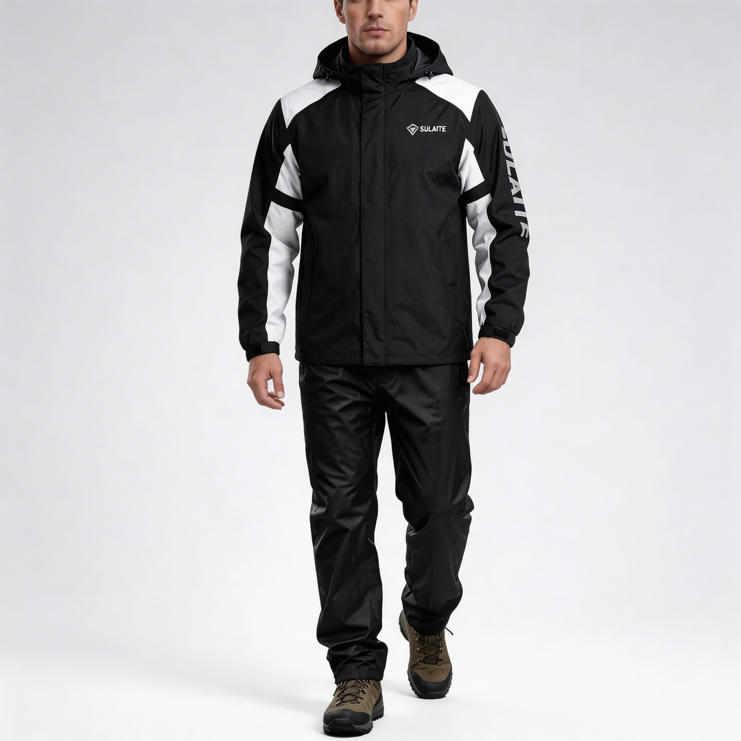 Two-Piece Hooded Rain Suit