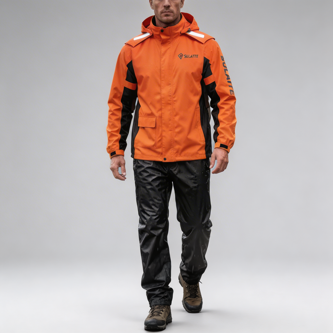 Two-Piece Hooded Rain Suit