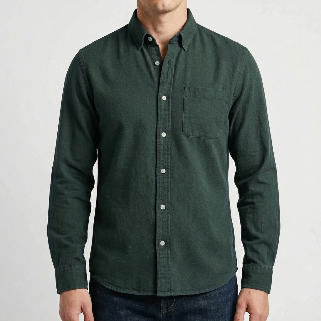 Long Sleeve Button-Up Casual Shirt