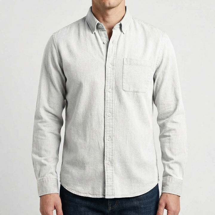Long Sleeve Button-Up Casual Shirt