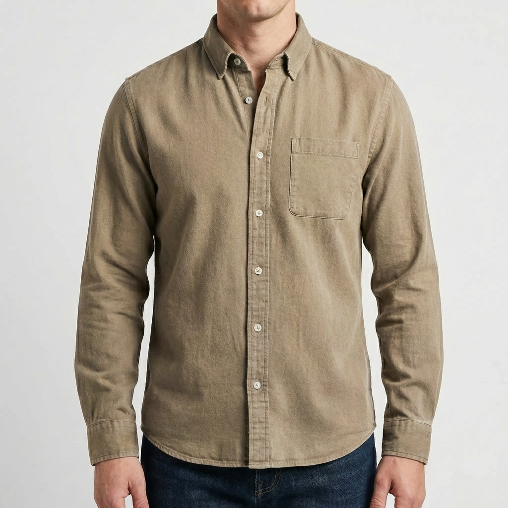 Long Sleeve Button-Up Casual Shirt