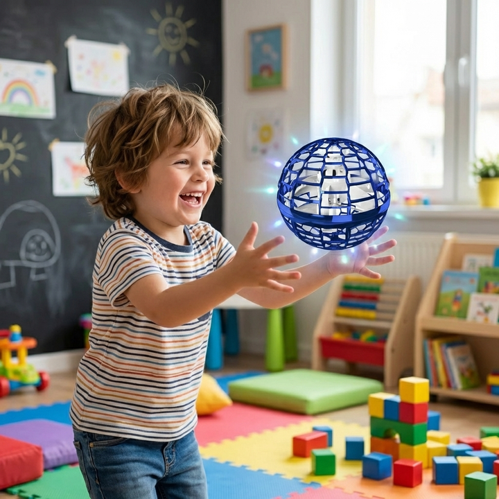 Rechargeable Light-Up Floating Orb Toy