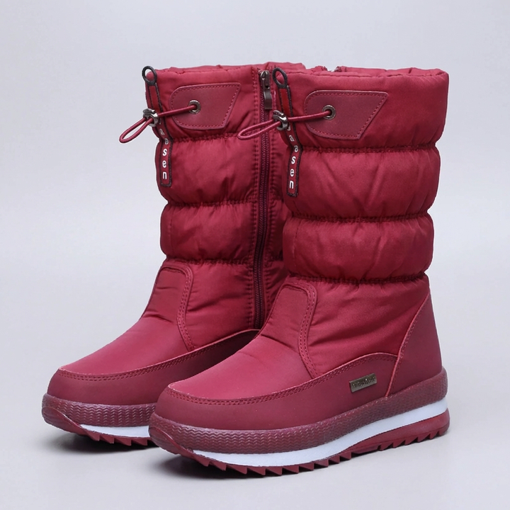 Quilted Mid-Calf Slip-On Winter Boot for Women