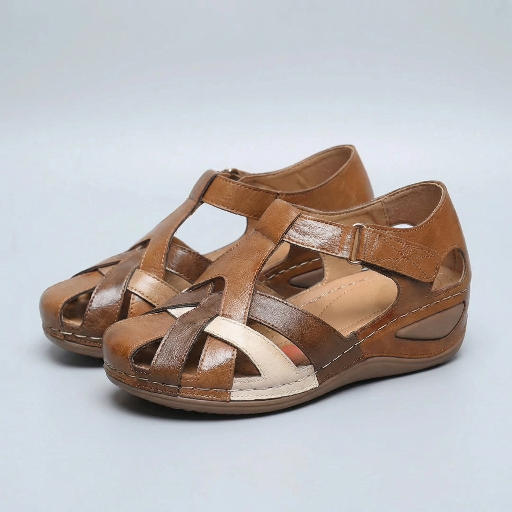 Woven Strap Wedge Sandal for Women