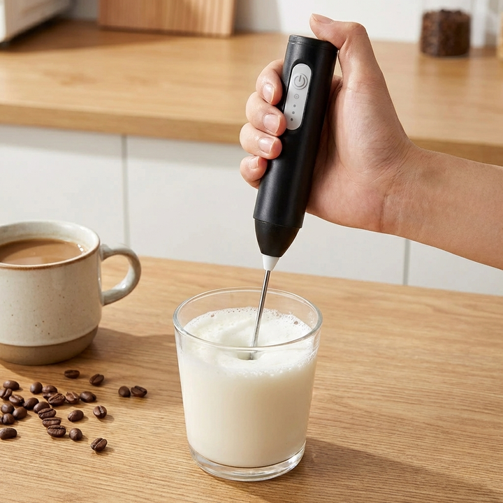 Rechargeable Cordless Handheld Milk Frother