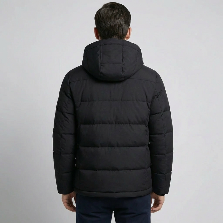 Insulated Hooded Winter Jacket for Men