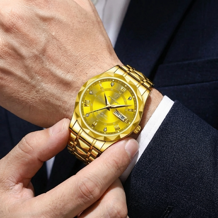 Quartz Watch With Date Display