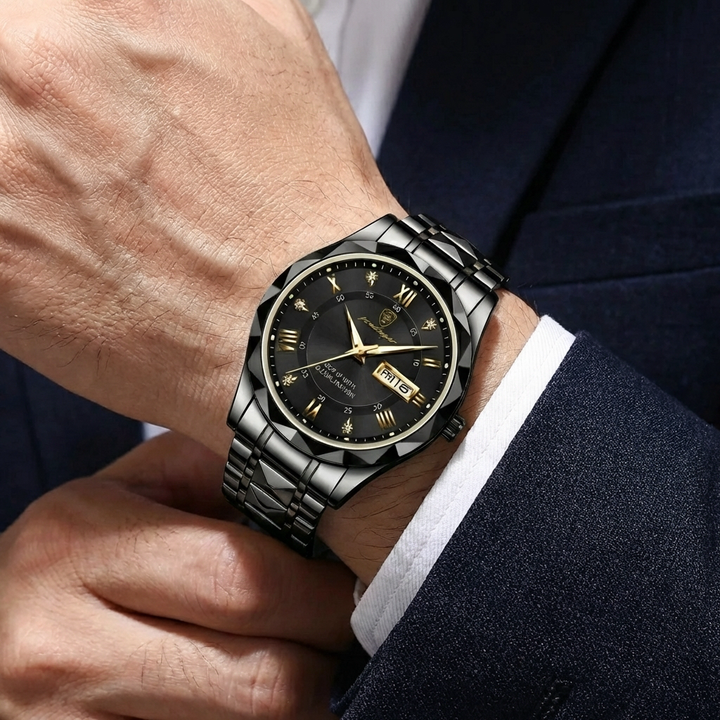 Quartz Watch With Date Display