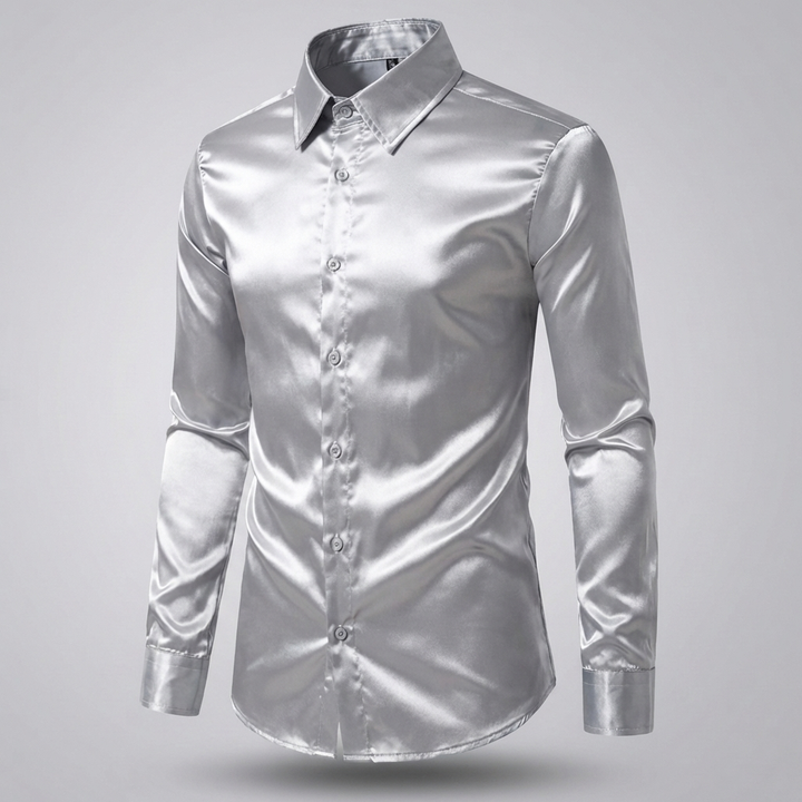 Shiny Business-Style Long Sleeves for Men