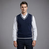 Retro Striped Preppy Style Sleeveless Pullover