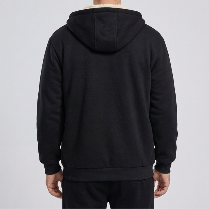 Warmth Fleece-Lined Winter Hoodie Jacket for Men