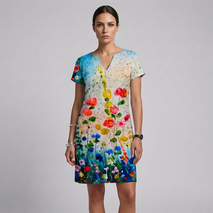 Women’s Casual V Neck Dress
