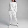Two-Piece Leisure Suit with Round Neck and Long Sleeves