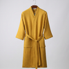 Lightweight Waffle Cotton Terry Couple Bathrobe