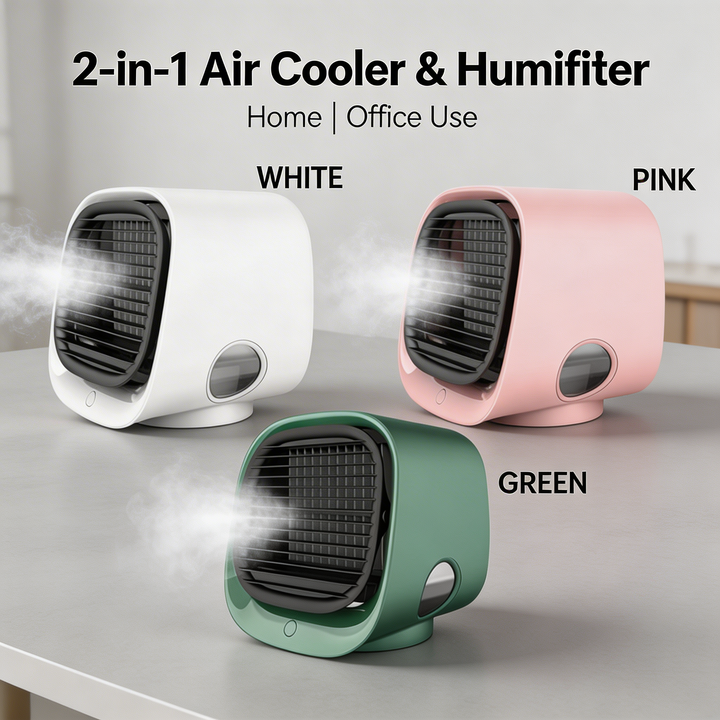 2-in-1 Air Cooler & Humidifier for Home or Office