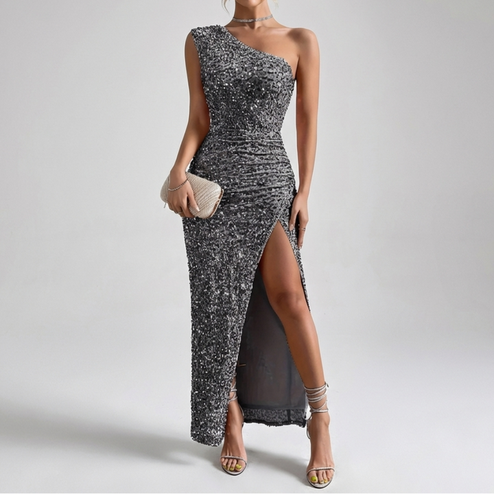 Sequin Maxi Evening Dress