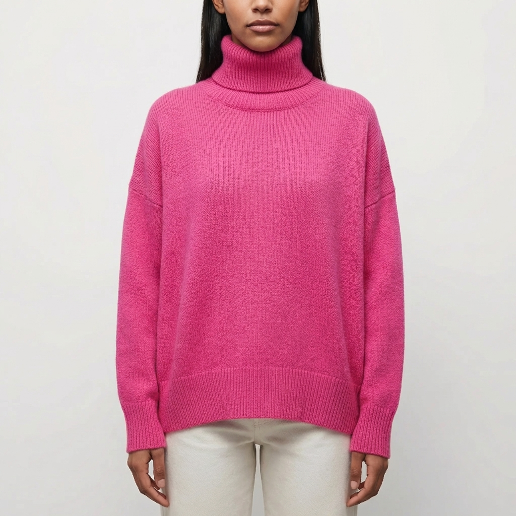 Slim Fit Turtleneck Sweater for Women