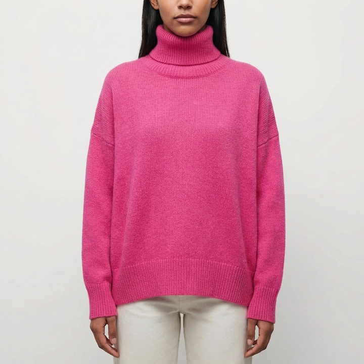Slim Fit Turtleneck Sweater for Women