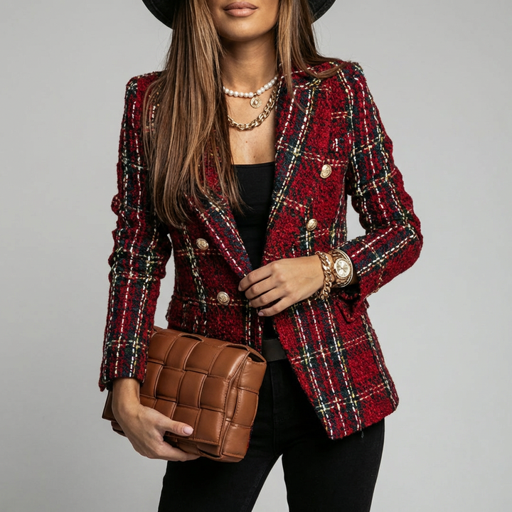 Women's Blazer with Gold Buttons