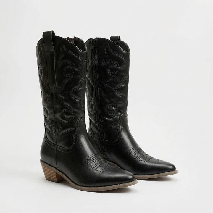 Pointed Toe Western Knee Boot for Women