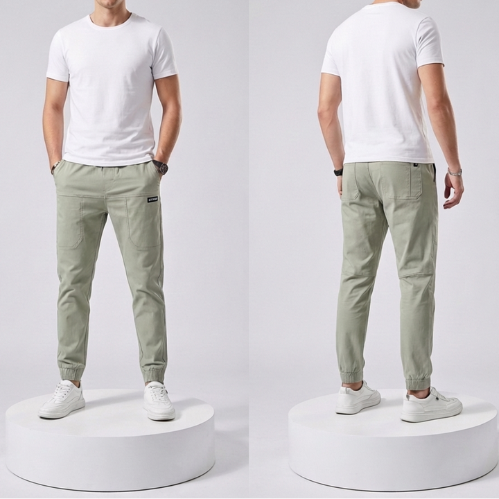 Elastic Cargo Pants for Men