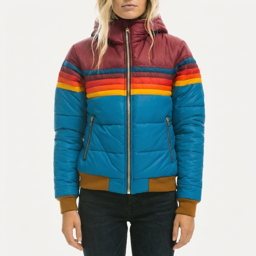 Hooded Quilted Puffer Jacket for Women