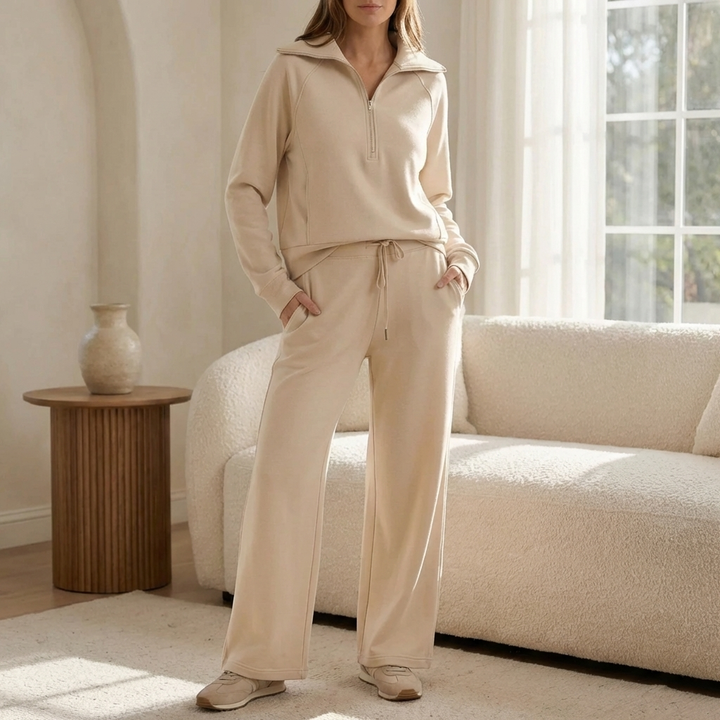 Two-Piece Half-Zip Lounge Set