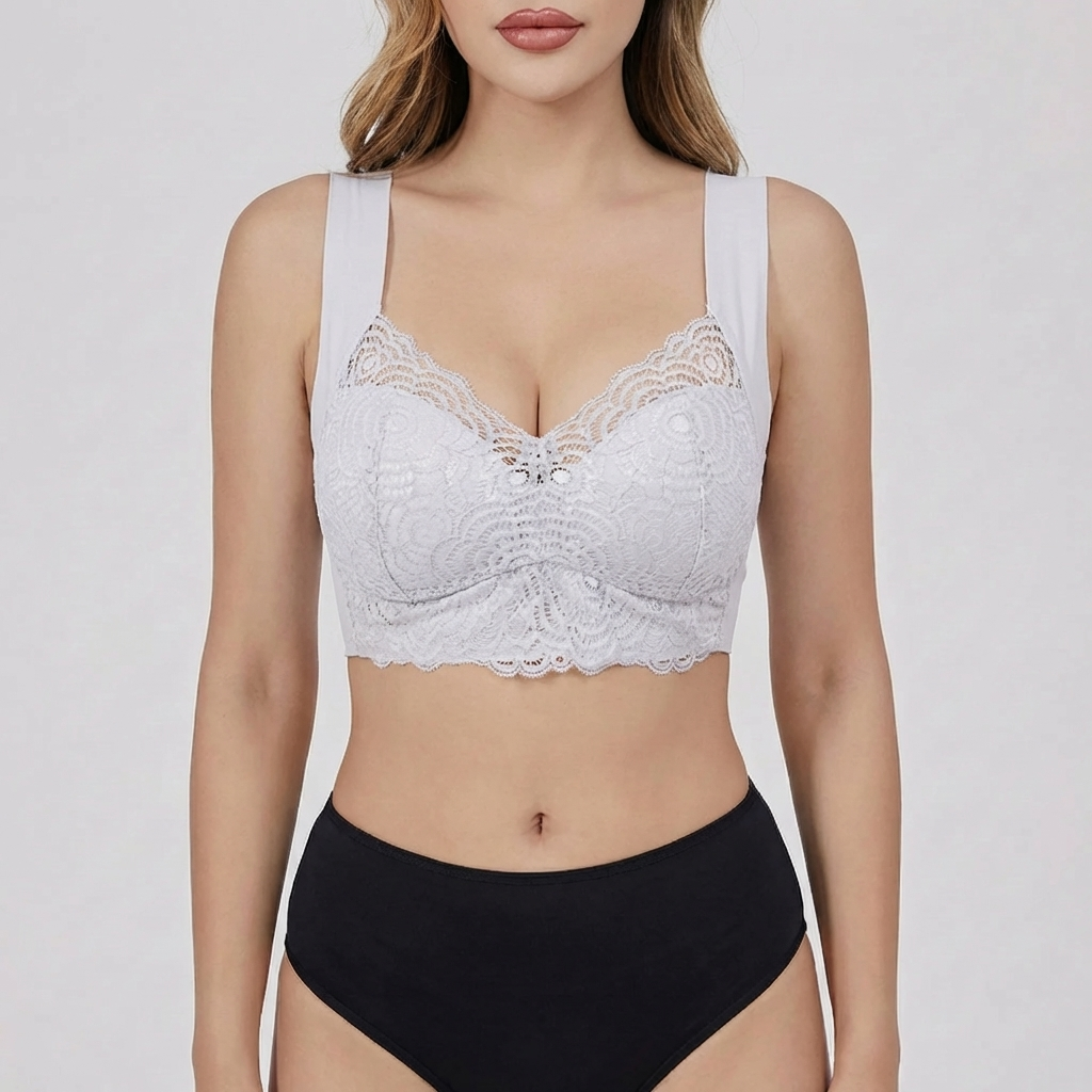 Wireless Lace Push-Up Bra